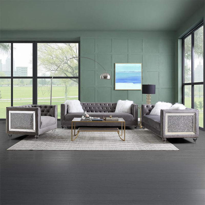 Calgary Furniture Emporium Heibero II Stationary Fabric Loveseat LV00331 IMAGE 7