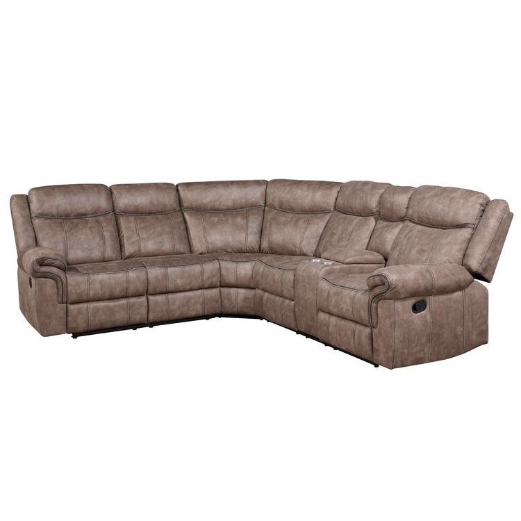 Calgary Furniture Emporium Dollum Reclining Fabric 3 pc Sectional LV00397 IMAGE 2