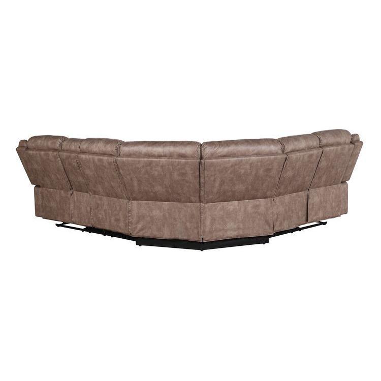 Calgary Furniture Emporium Dollum Reclining Fabric 3 pc Sectional LV00397 IMAGE 4