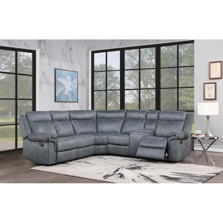 Calgary Furniture Emporium Dollum Reclining Fabric 3 pc Sectional LV00398 IMAGE 8