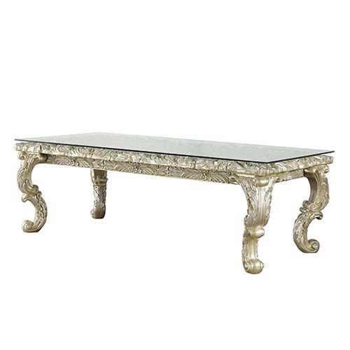 Calgary Furniture Emporium Vatican Dining Table with Glass Top DN00467 IMAGE 1