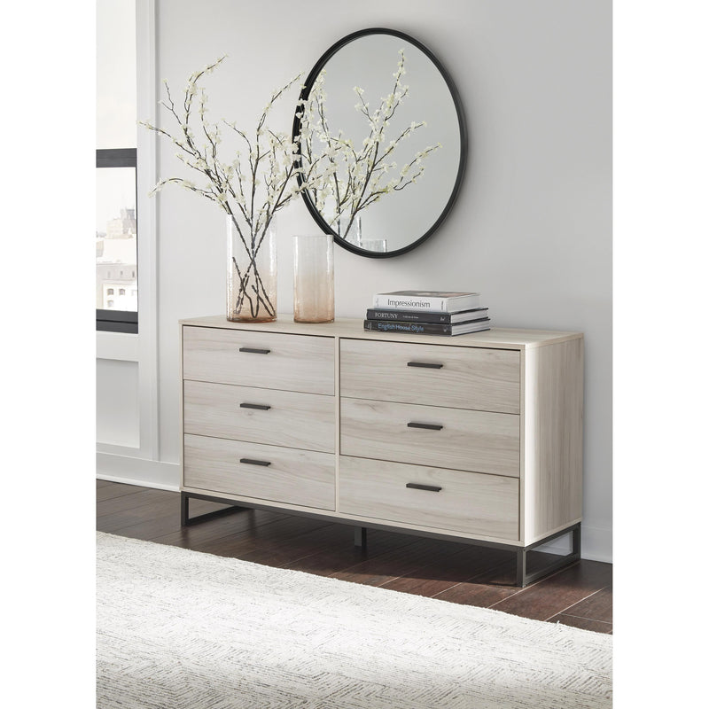 Signature Design by Ashley Socalle EB1864-231 Six Drawer Dresser IMAGE 6