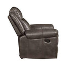Calgary Furniture Emporium Lydia Reclining Leather Air Loveseat with Console LV00655 IMAGE 4
