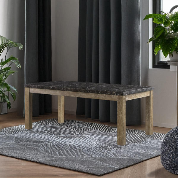 Calgary Furniture Emporium Charnell Dining Table with Marble Top DN00553 IMAGE 1