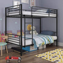 IFDC B 540 Twin/Twin Bunk Bed - Black IMAGE 1