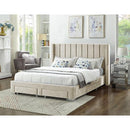 IFDC King Upholstered Platform Bed with Storage IF 5312 - 78 IMAGE 1