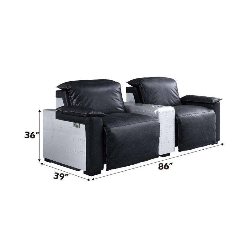 Calgary Furniture Emporium Misezon Leather 2-seat Home Theatre Seating with Wall Recline 59952 IMAGE 10
