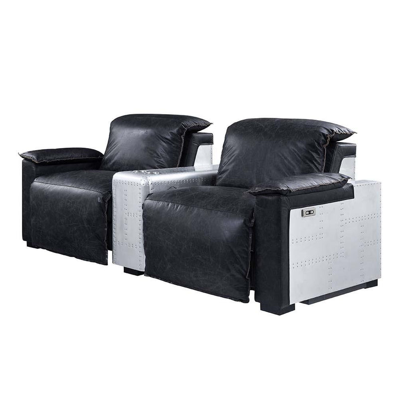 Calgary Furniture Emporium Misezon Leather 2-seat Home Theatre Seating with Wall Recline 59952 IMAGE 3
