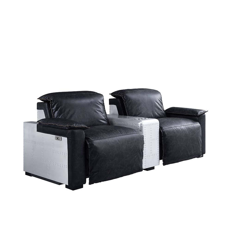 Calgary Furniture Emporium Misezon Leather 2-seat Home Theatre Seating with Wall Recline 59952 IMAGE 9