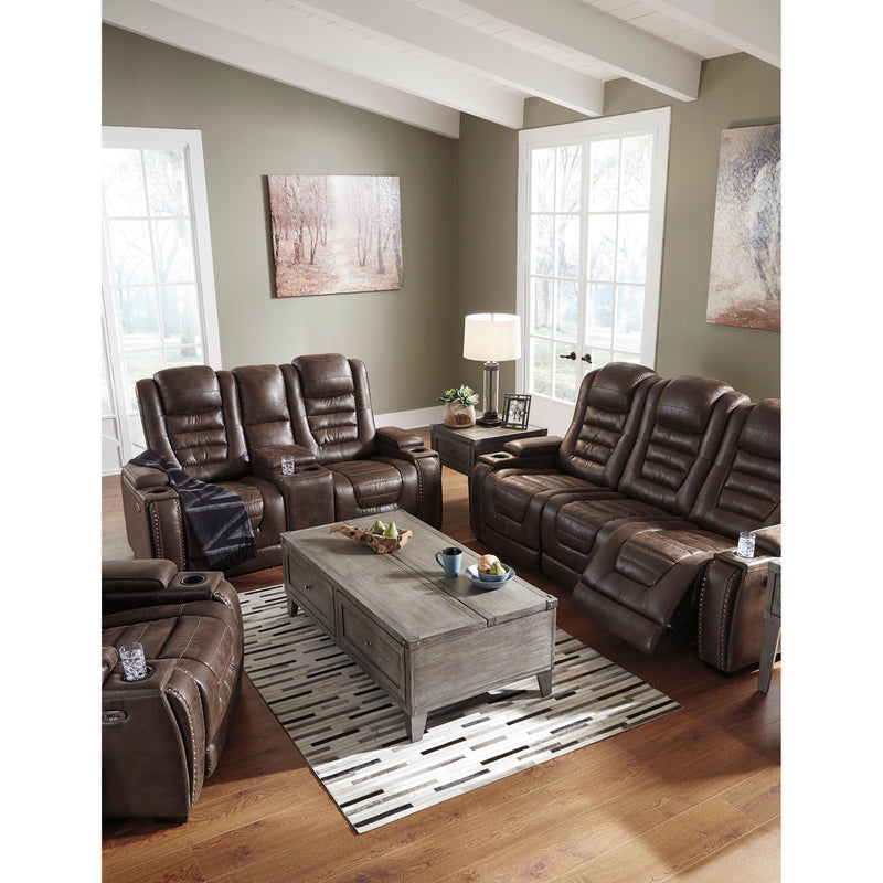  Signature Design by Ashley Game Zone 3850118C Power Reclining Loveseat w/ Console and ADJ Headrest IMAGE 15