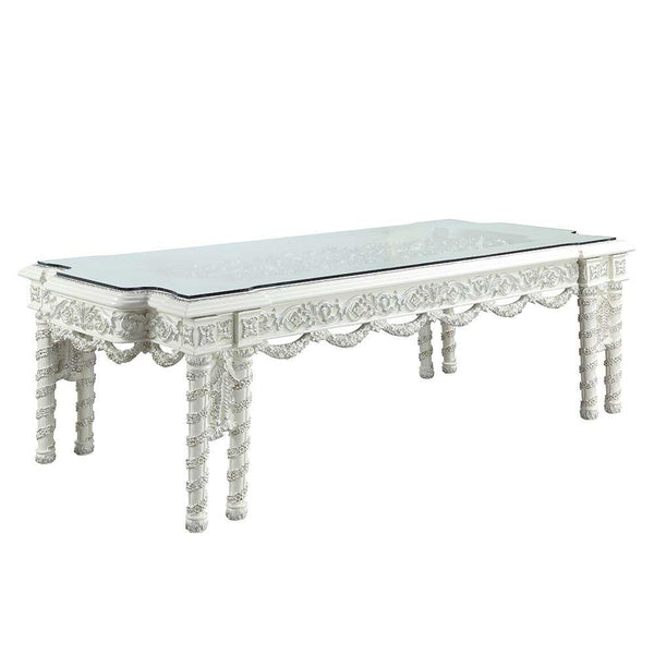 Calgary Furniture Emporium Vanaheim Dining Table with Glass Top DN00678 IMAGE 1
