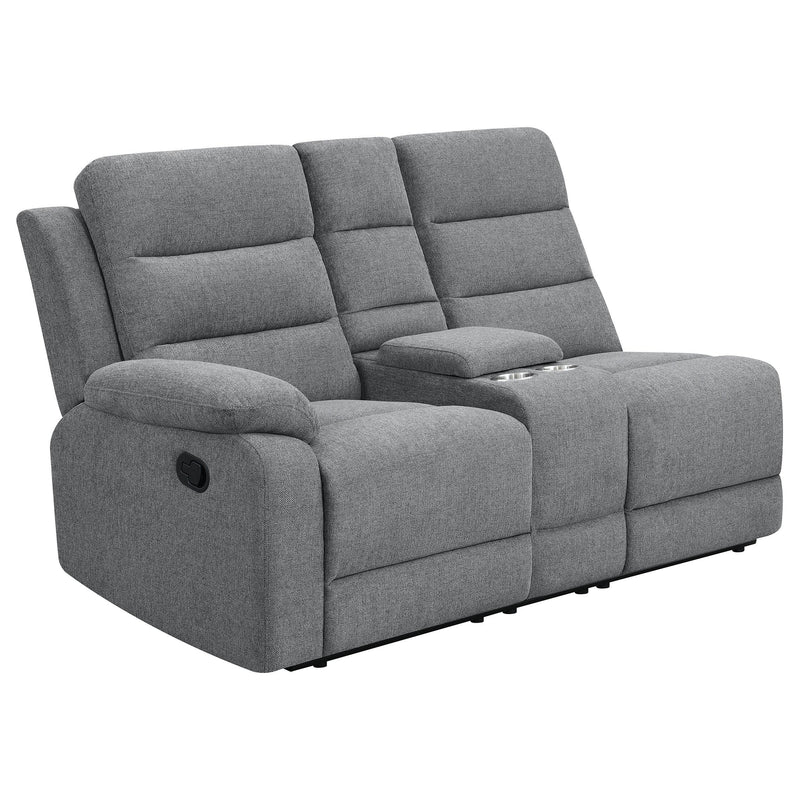 Coaster Furniture David 609620 Upholstered Reclining Sectional Sofa - Smoke IMAGE 4
