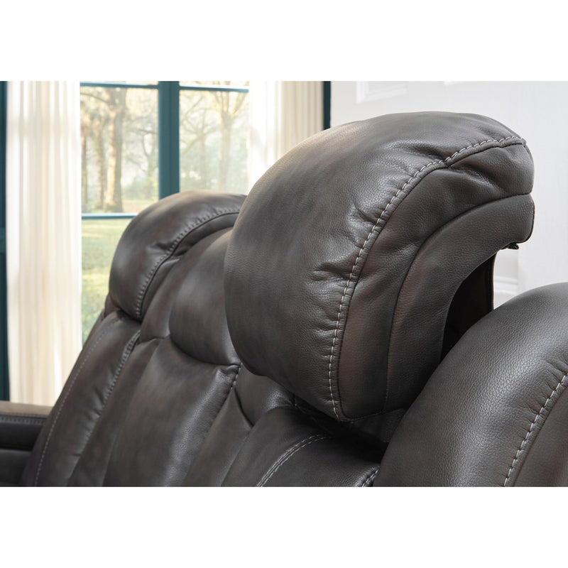  Signature Design by Ashley Turbulance 8500118C Power Reclining Loveseat w/ Console and ADJ Headrest IMAGE 9