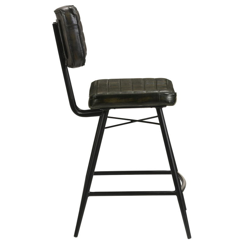 Coaster Furniture Partridge 110659 Leather Counter Chair - Antique Espresso IMAGE 7