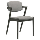 Coaster Furniture Stevie 115112 Padded Wood Dining Arm Chair - Black IMAGE 1
