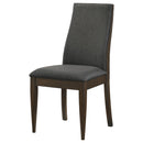 Coaster Furniture Wes 115272 Upholstered Dining Side Chair - Dark Walnut IMAGE 3