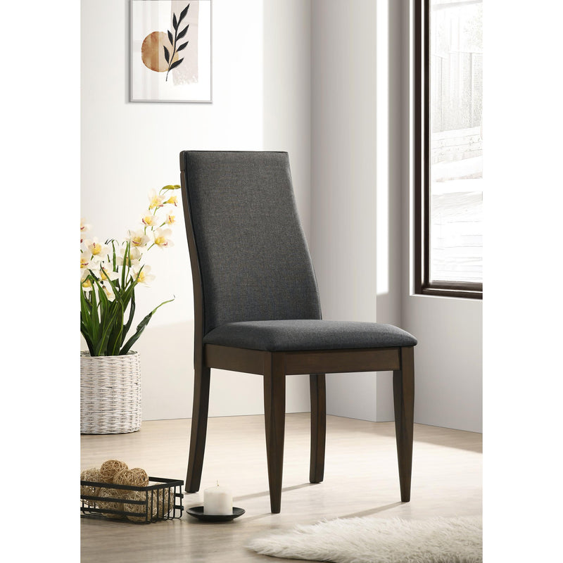 Coaster Furniture Wes 115272 Upholstered Dining Side Chair - Dark Walnut IMAGE 8