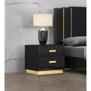 Calgary Furniture Emporium Glamour 2-Drawer Nightstand SB809-NS IMAGE 1
