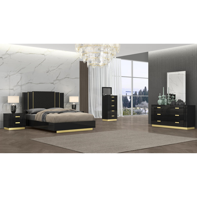 Calgary Furniture Emporium Glamour 2-Drawer Nightstand SB809-NS IMAGE 2