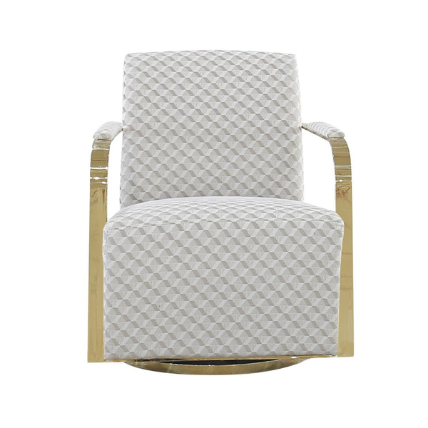Calgary Furniture Emporium Giselle Swivel Fabric Chair HD-2026-C IMAGE 1