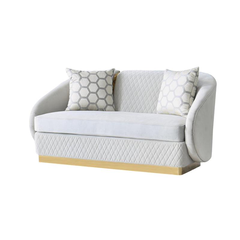 Calgary Furniture Emporium Stationary Fabric Loveseat HD-2012-L IMAGE 2