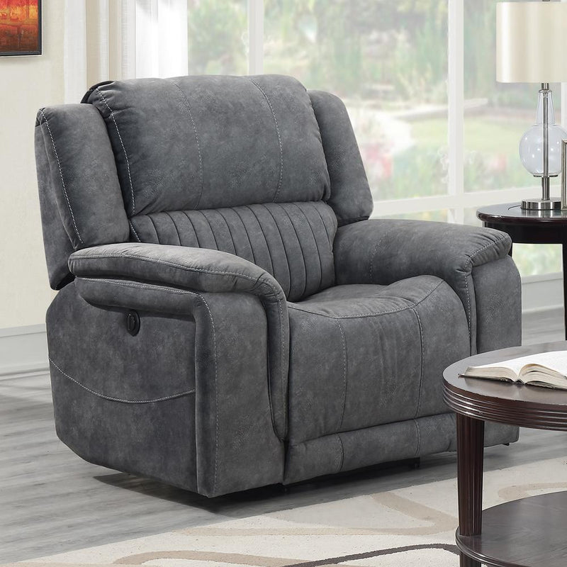 Calgary Furniture Emporium Washington Power Fabric Recliner 6129 C GR IMAGE 1