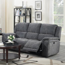 Calgary Furniture Emporium Washington Power Reclining Fabric Sofa 6129 S GR IMAGE 1