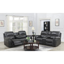 Calgary Furniture Emporium Lousiana Power Reclining Leather Air Sofa 8299 S GR IMAGE 2