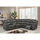 Calgary Furniture Emporium Lousiana Power Reclining Leather Air 6 pc Sectional 8299A-LAF-GR/8299A-C-GR/8299A-RC-GR/8299A-WED-GR/8299A-RC-GR/8299A-LAF-GR IMAGE 1