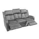 Calgary Furniture Emporium Hillsdale Reclining Fabric Sofa 7712 S GR IMAGE 2
