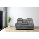 Calgary Furniture Emporium Hillsdale Reclining Fabric Sofa 7712 S GR IMAGE 3