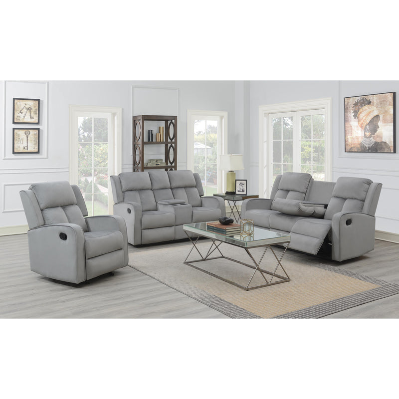 Calgary Furniture Emporium Hillsdale Reclining Fabric Sofa 7712 S GR IMAGE 4
