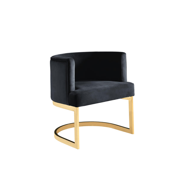Calgary Furniture Emporium Holly Stationary Fabric Accent Chair 0510F-BK IMAGE 1