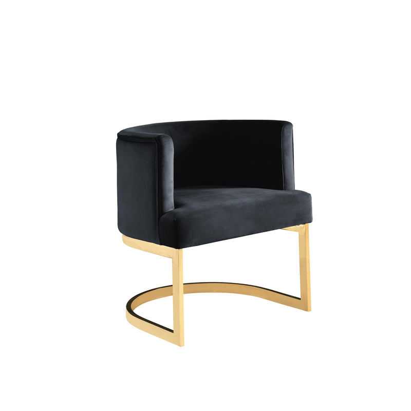 Calgary Furniture Emporium Holly Stationary Fabric Accent Chair 0510F-BK IMAGE 1