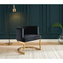 Calgary Furniture Emporium Holly Stationary Fabric Accent Chair 0510F-BK IMAGE 2