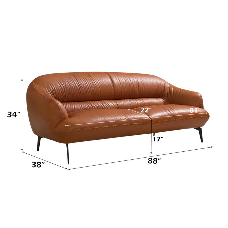 Calgary Furniture Emporium Leonia Stationary Leather Look Sofa LV00937 IMAGE 6