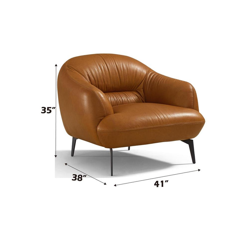 Calgary Furniture Emporium Leonia Stationary Leather Chair LV00939 IMAGE 4