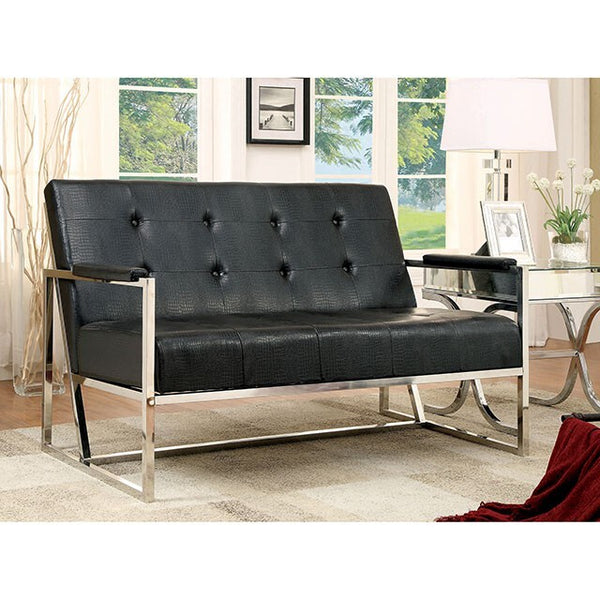 Furniture of America Sienna CM-AC6262BK-LV Love Seat IMAGE 1