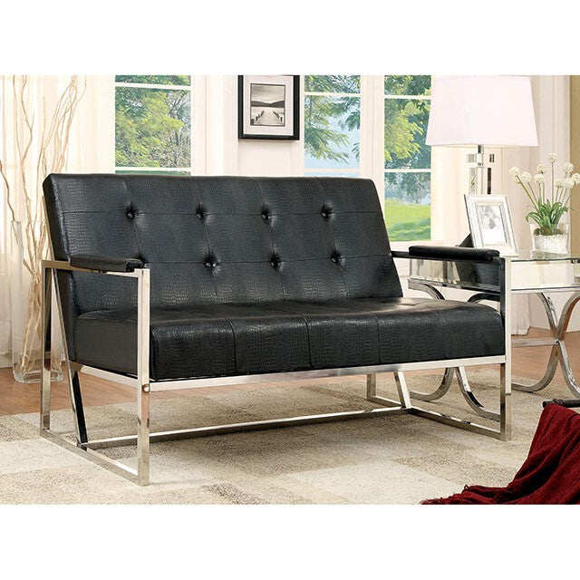 Furniture of America Sienna CM-AC6262BK-LV Love Seat IMAGE 1