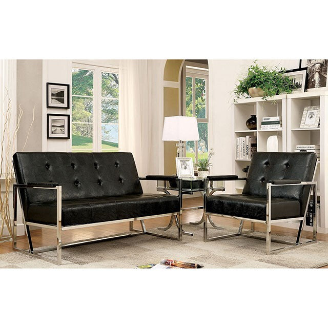 Furniture of America Sienna CM-AC6262BK-LV Love Seat IMAGE 2