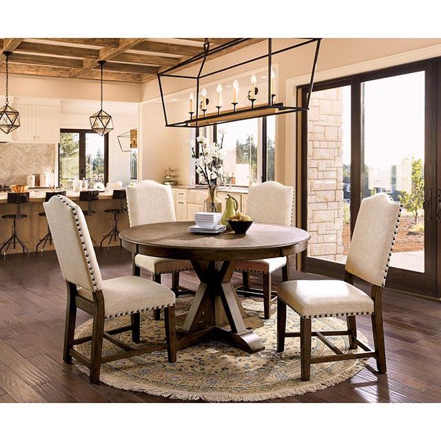 Furniture of America Julia CM3014RT Round Dining Table IMAGE 2