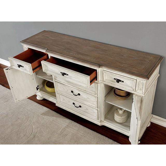 Furniture of America Arcadia CM3150WH-SV Server IMAGE 2