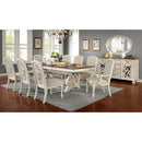 Furniture of America Arcadia CM3150WH-T-TABLE Dining Table IMAGE 2