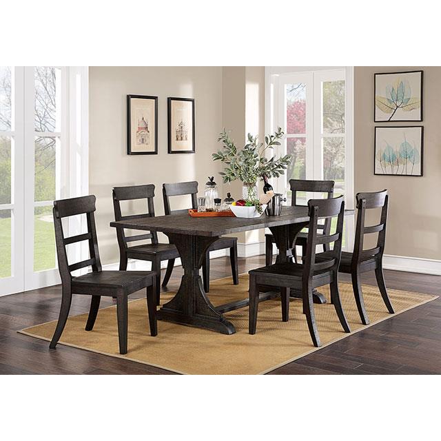 Furniture of America Leonidas CM3389BK-T-TABLE Dining Table IMAGE 2