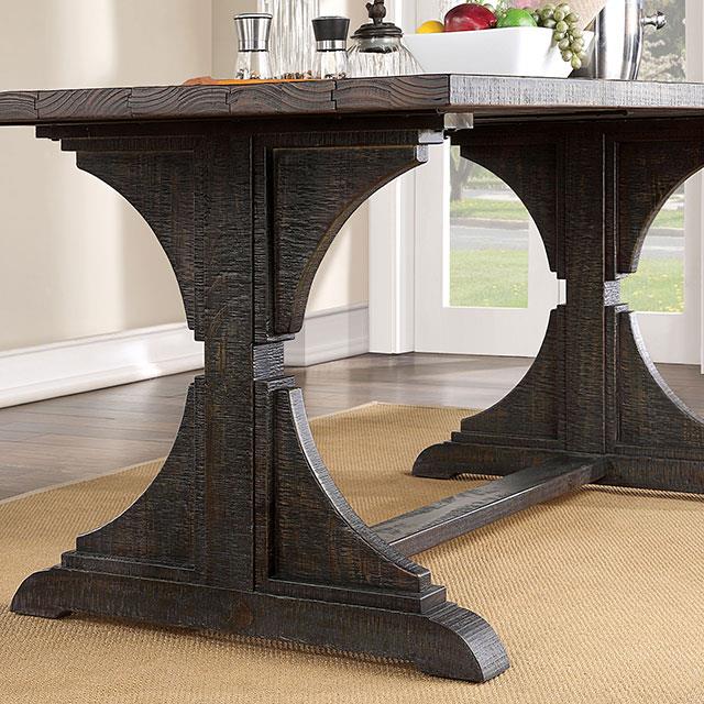 Furniture of America Leonidas CM3389BK-T-TABLE Dining Table IMAGE 3