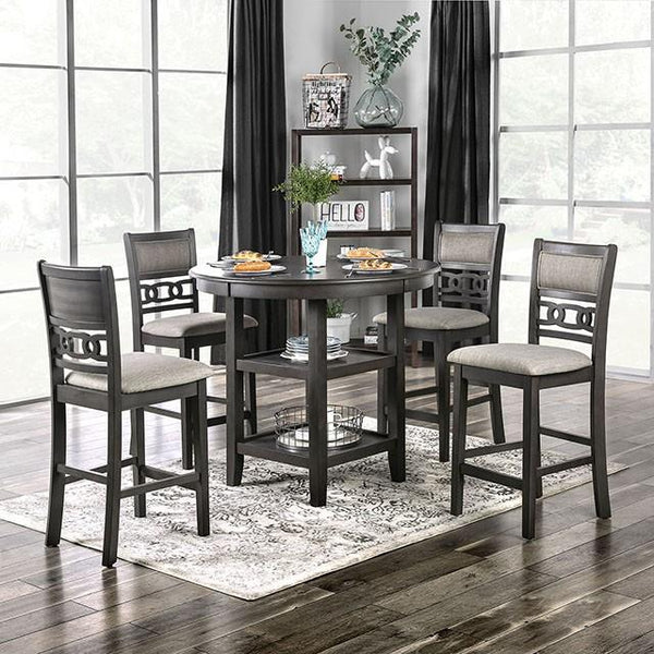 Furniture of America Milly CM3609PT-5PK 5 Pc. Counter Ht. Set IMAGE 1