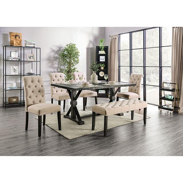 Furniture of America Alfred CM3735T Dining Table IMAGE 2