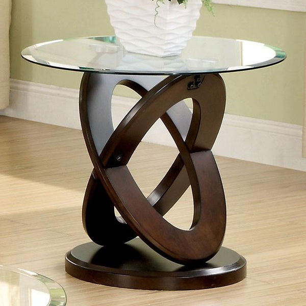 Furniture of America Atwood CM4401E Round End Table IMAGE 1