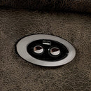 Furniture of America Tredegar Power Reclining Leather Loveseat with Console CM6083-LV-PM IMAGE 3