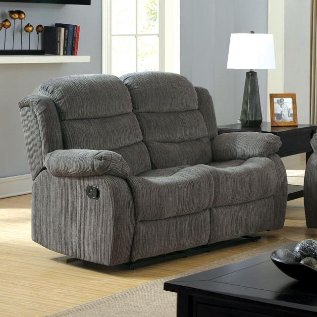 Furniture of America Millville CM6173GY-LV Motion Love Seat IMAGE 3